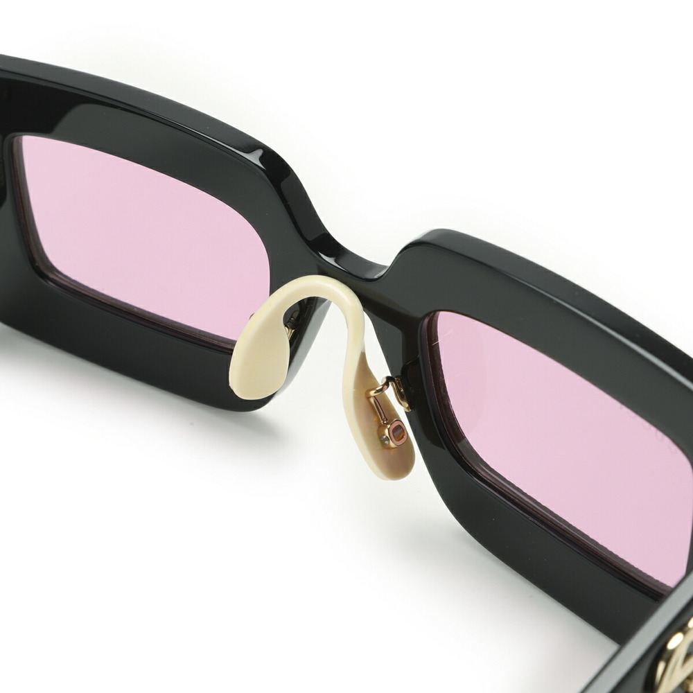 Gucci Sunglasses Black Rectangular Frame With Cry… - image 7
